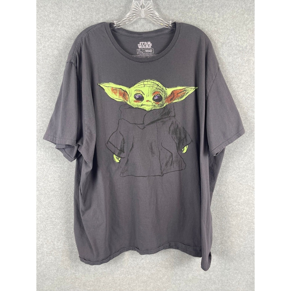 Mad Engine Star Wars Baby Yoda Grogu T Shirt Men's Size 3XL Gray